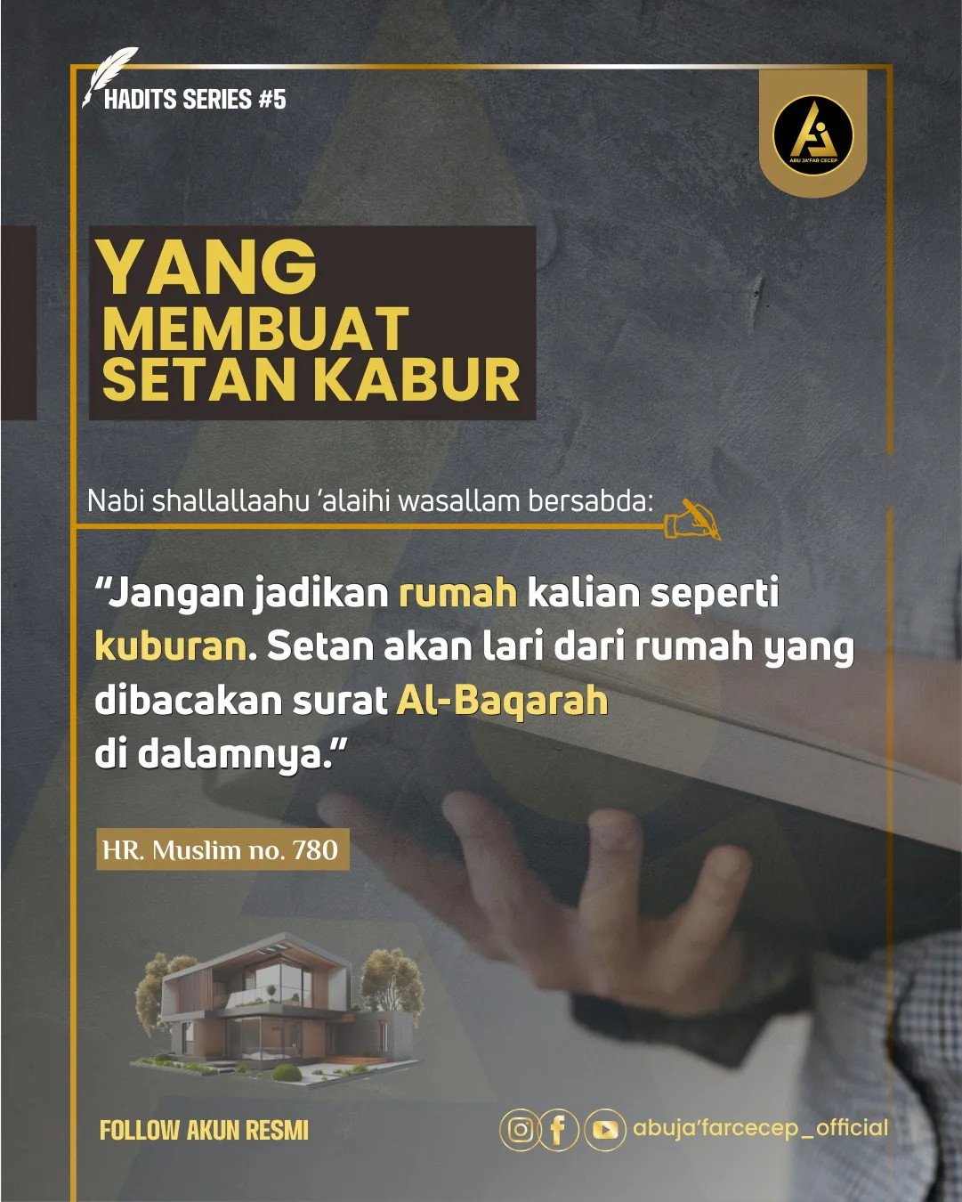 📝 *Hadits Series #5* ✒️ *Yang Membuat Setan Kabur*