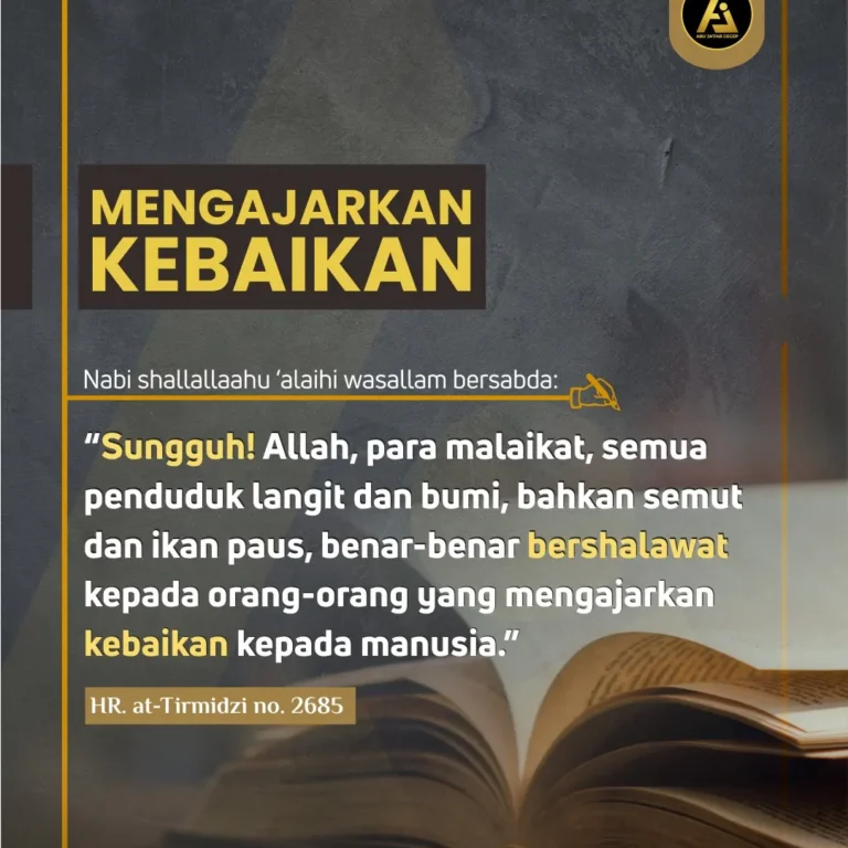 MENGAJARKAN KEBAIKAN