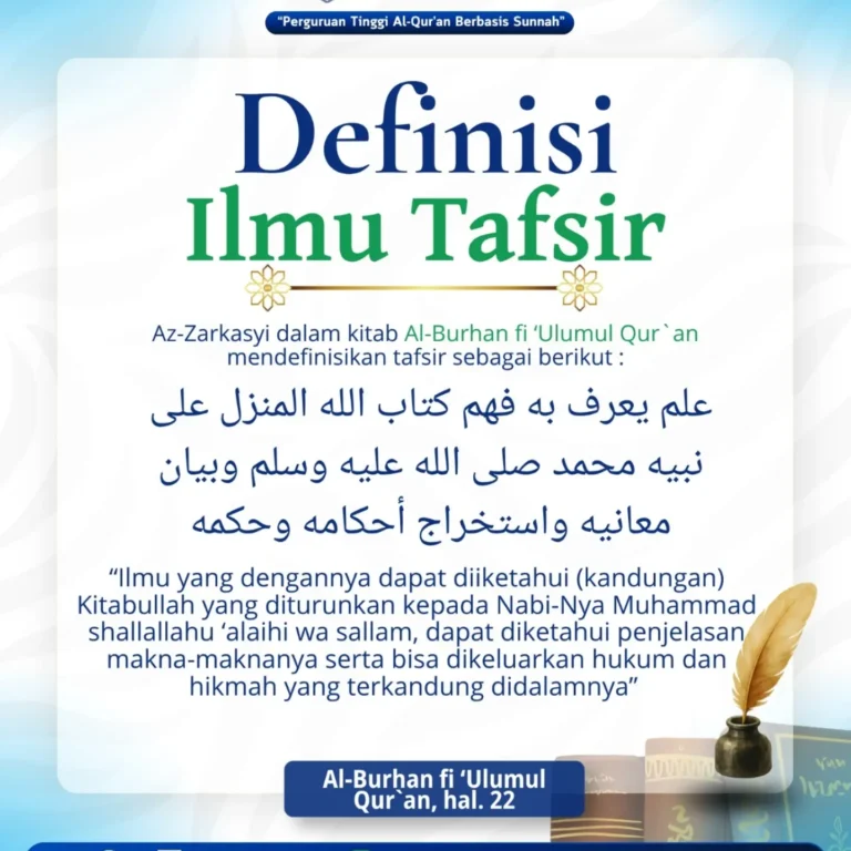 ✒️ Definisi Ilmu Tafsir