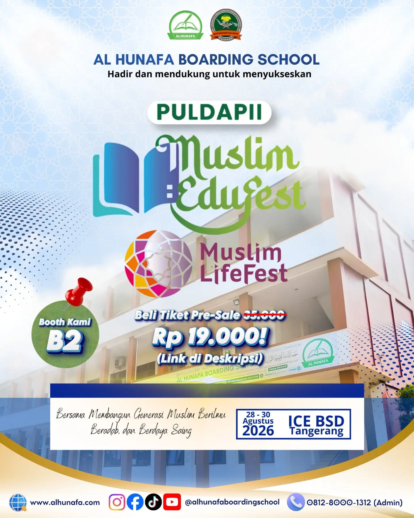 📸✒️ Al Hunafa Boarding School hadir dalam PULDAPII Muslim EduFest 2026