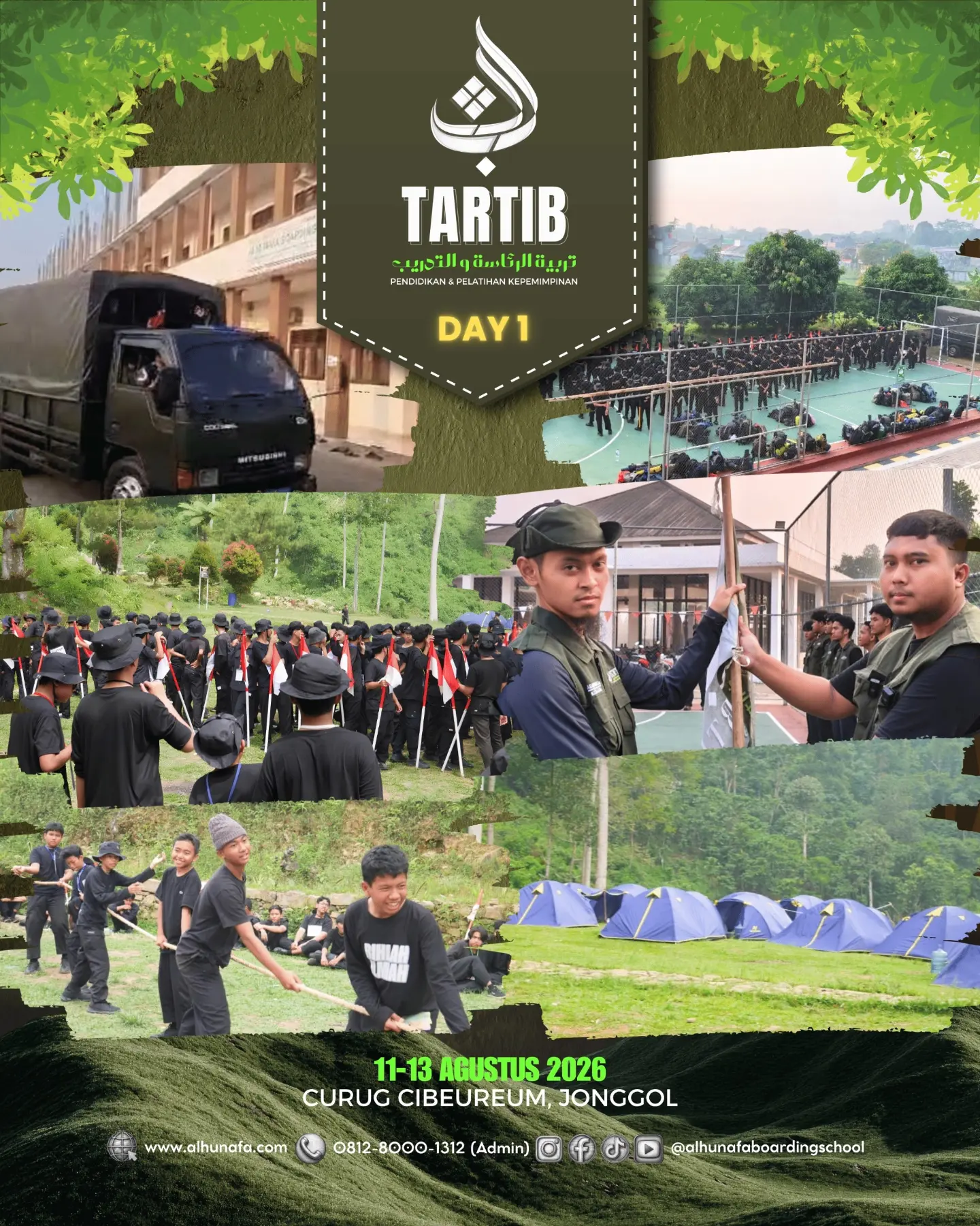 🗓️ ✍️ Semangat Santri Al Hunafa Ikuti Kegiatan Tartib DAY 1
