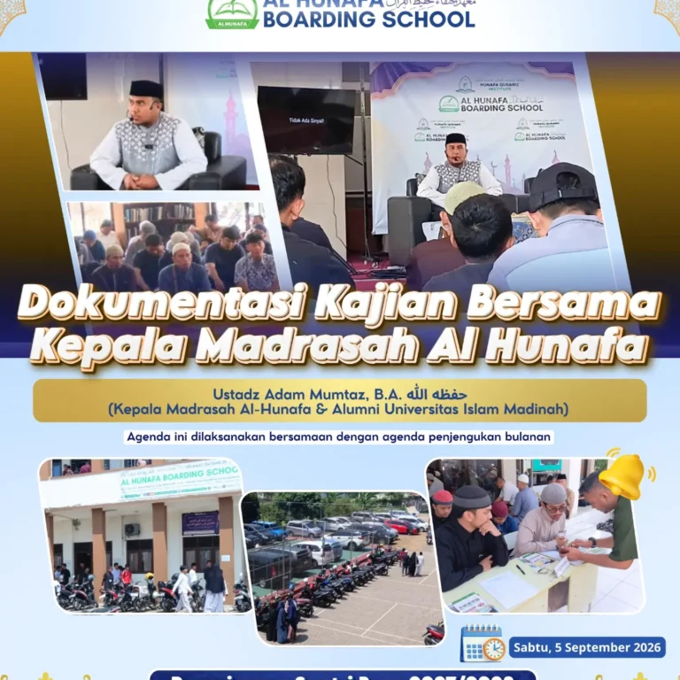 ✍🏻📸 Dokumentasi Kajian Bersama Kepala Madrasah Al Hunafa