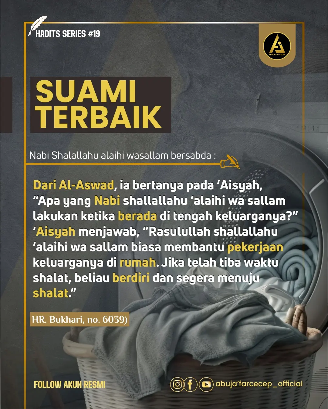 📝 Hadits Series #19 ✒️ *Suami Terbaik*