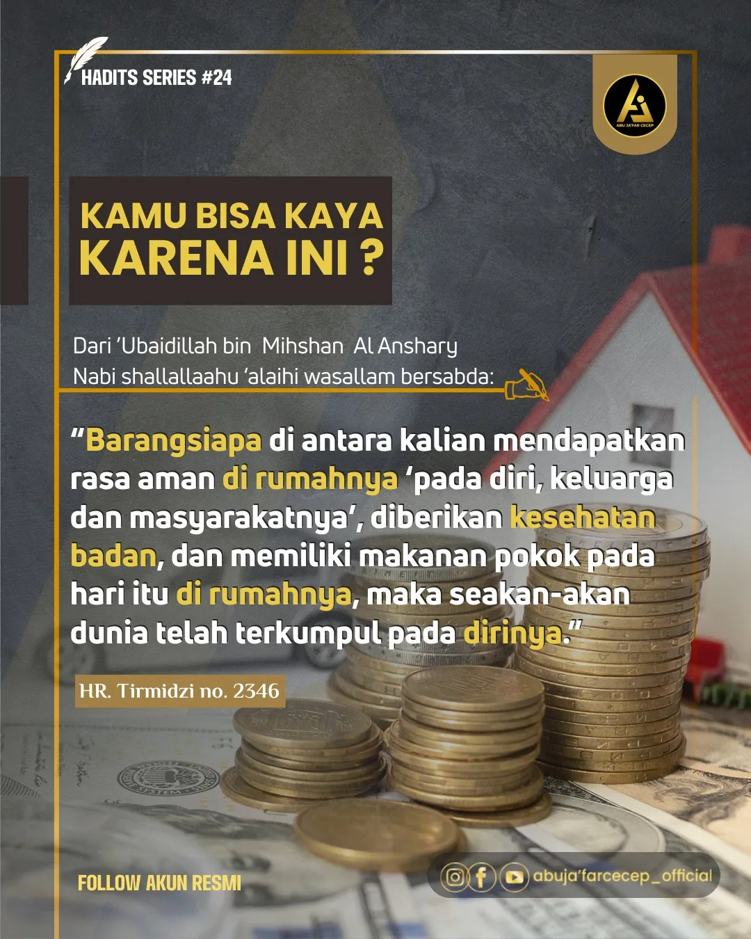 📝 Hadits Series #24 ✒️ *KAMU BISA KAYA KARENA INI ?*